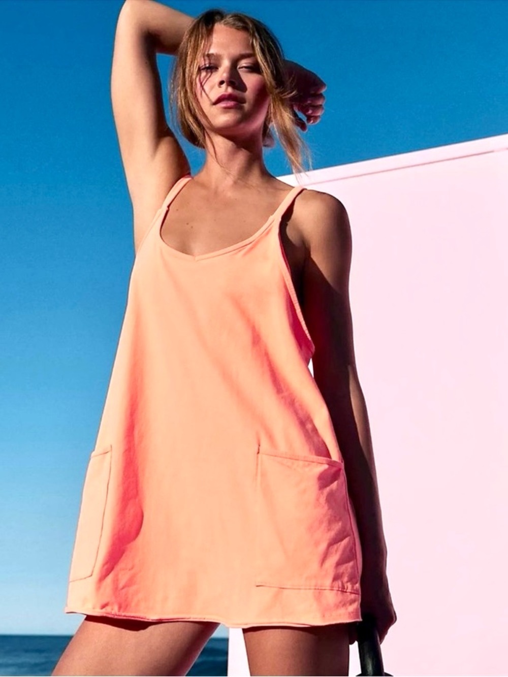 NWT Free People x FP Movement Hot Shot Mini Dress in  Fruit Punch
